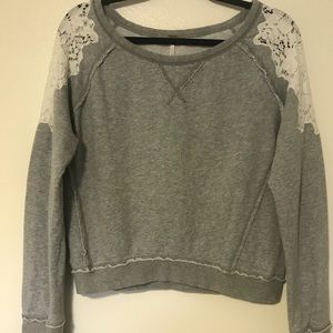 Free People gray sweatshirt sz medium